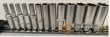 Regleta 13 vasos largos 1/4" hex. "protorque" (4 - 14 x 50 mm.) + regleta de mano 1/4"