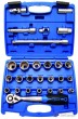 Estuche 27 pcs. vasos cortos 1/2" hex. "protorque" (8 - 32 mm)
