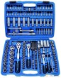 Estuche 192 pcs. vasos cortos y largos 1/4" - 3/8" - 1/2" hex. "protorque", 72 d.