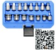 Estuche 15 vasos magneticos para tornillos de carter