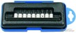 Regleta 9 vasos cortos 1/4" punta pentagonal (ts10 h - ts50 h)