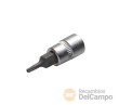Vaso corto 1/4", punta torx inviolable, t9h