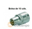 Bolsa de 10 vasos cortos 3/8" hex. "protorque", 7 mm