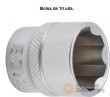 Bolsa de 10 vasos cortos 3/8" hex. "protorque", 20 mm