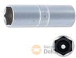 Vaso largo 1/2" hex.,16 mm para sustitución de bujias, pared fina