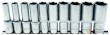 Regleta 10 vasos largos 1/2" hex. "protorque", (3/8" - 15/16") sae