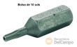Bolsa de 10 puntas 1/4" torx inviolable, t10h x 25 mm