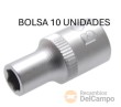 Bolsa 10 vasos cortos 1/4" hex. "protorque", 3,5 mm