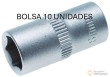 Bolsa 10 vasos cortos 1/4" hex. "protorque", 8 mm