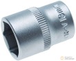 Vaso corto 1/4" hex. "protorque", 13 mm