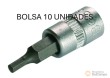 Bolsa 10 vasos cortos 1/4" punta allen, 3 mm