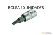 Bolsa 10 vasos cortos 1/4" punta allen, 4 mm