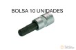 Bolsa 10 vasos cortos 1/4" punta allen, 6 mm
