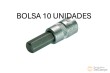 Bolsa 10 vasos cortos 1/4" punta allen, 7 mm