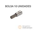 Bolsa 10 vasos cortos 1/4" punta allen, 8 mm