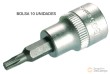 Bolsa 10 vasos cortos 3/8" punta torx, t20