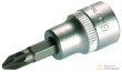 Vaso corto 3/8" punta pozidriv, pz2