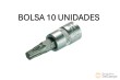 Bolsa 10 vasos cortos 1/4" punta torx, t35