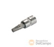Vaso corto 1/4" punta torx, t35