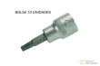 Bolsa 10 vasos cortos 3/8" punta torx inviolable, t25h x 53 mm