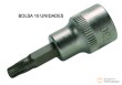 Bolsa 10 vasos cortos 3/8" punta torx inviolable, t30h x 53 mm