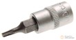 Vaso corto 1/4" punta torx, t9