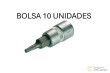 Bolsa 10 vasos cortos 1/4" punta torx, t10