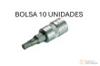 Bolsa 10 vasos cortos 1/4" punta torx, t25