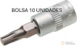 Bolsa 10 vasos cortos 1/4" punta torx, t27