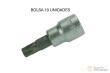 Bolsa 10 vasos cortos 3/8" punta torx inviolable, t45h x 53 mm