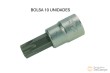 Bolsa 10 vasos cortos 3/8" punta torx inviolable, t55h x 53 mm