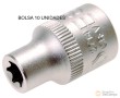 Bolsa 10 vasos cortos 3/8" torx tipo "e", e-8