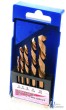 Estuche 5 brocas acero-titanio ( ø 3,0 - 5,0 - 6,0 - 8,0 - 10,0 mm) para metal