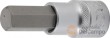Vaso corto 1/2" punta allen, h9/16" x 55 mm