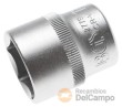 Vaso corto 1/2" hex. "protorque", 1.1/8" sae