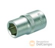 Vaso corto 1/2" hex. "protorque", 13 mm