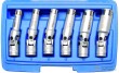 Estuche 6 vasos largos 3/8" articulados hex. para sustitucion de calentadores (8 - 16 mm)