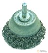 Cepillo de alambre de acero, tipo copa, ø 75 mm c/vastago de 6 mm