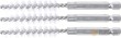 Blister 3 minicepillos de nylon vastago 1/4", 10 mm