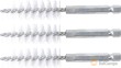 Blister 3 minicepillos de nylon vastago 1/4", 16 mm