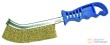 Cepillo de mano de alambre rizado de latón, 260 mm