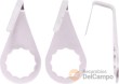 Blister 2 cuchillas cortalunas curva, u63