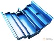 Caja de herramientas metalica de 5 huecos, 200 x 200 x 530 mm