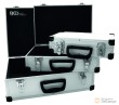 Lote de 3 estuches portaherramientas de aluminio ( 460 x 160 x 330 mm. - 380 x 120 x 260 mm. - 330 x 90 x 210 mm.) con divisores