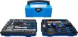 Maleta de sistema **bgs systainer t-loc 1** con 2 bandejas de polifoam de 77 pcs.(alicates - destornilladores - martillo y vasos 1/2" + 1/4")