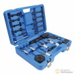 Estuche martillo cincelador neumático + 23 pcs, cincel redondo 10 mm