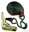 Tensor de carraca 5 m x 24 mm, c/2 ganchos, tüv-gs hasta 120 kgs.