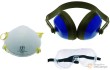 @ blister 3 pcs seguridad en el trabajo (gafas en 166 + mascarilla para polvo en149 + protector de oidos en352)