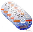 Blister 5 discos de corte acero inoxidable, 125 x 1.0 x 22.2 mm