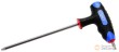 Llave acodada en "t" torx doble, t27 x 140 mm., con empuñadura